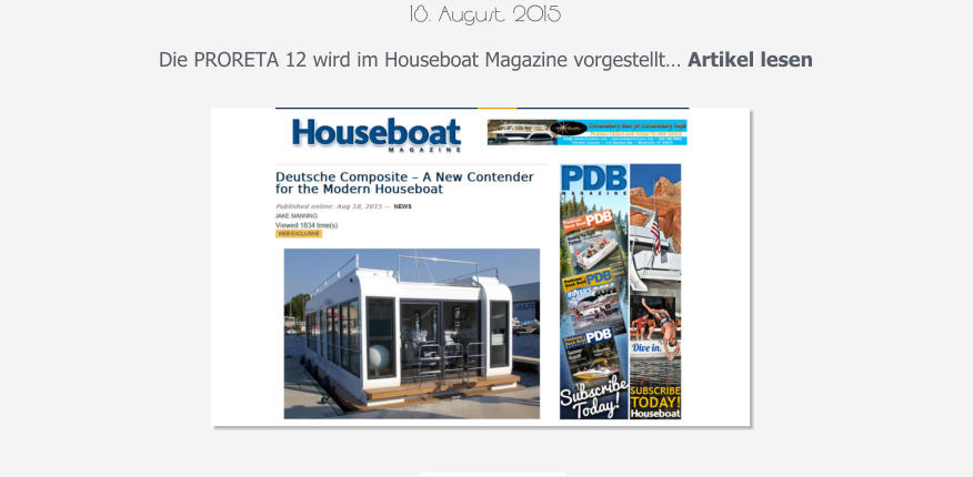 Hausboot White Artikel Houseboat Magazine